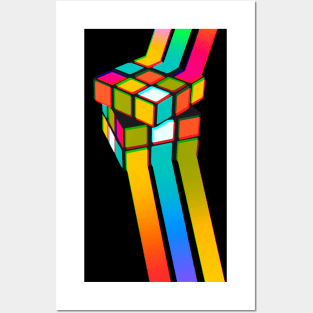 Rubik's Cube Abstract Art Posters and Art
